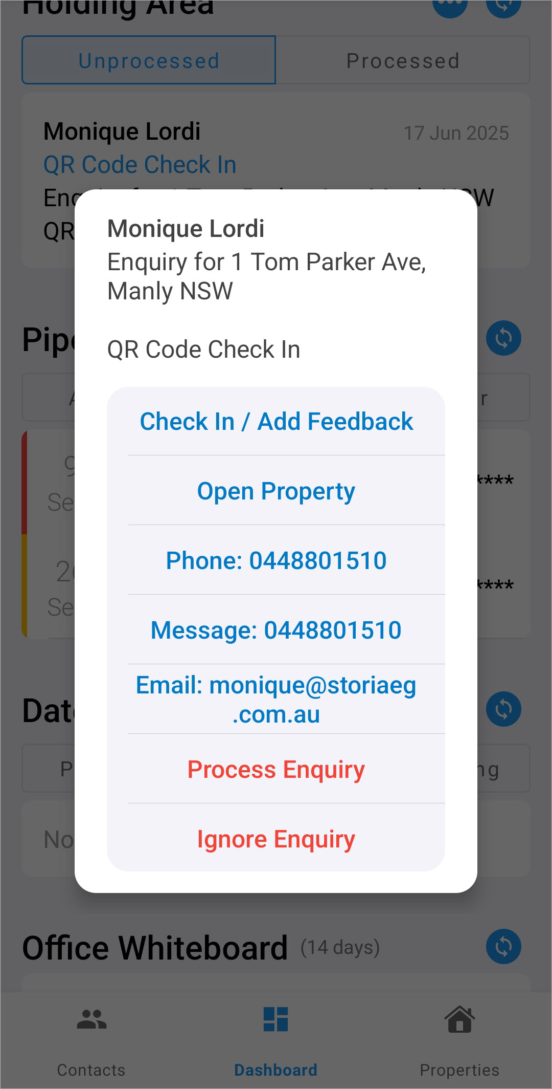 Manage open home attendee check-ins using the MRI Vault Android app ...
