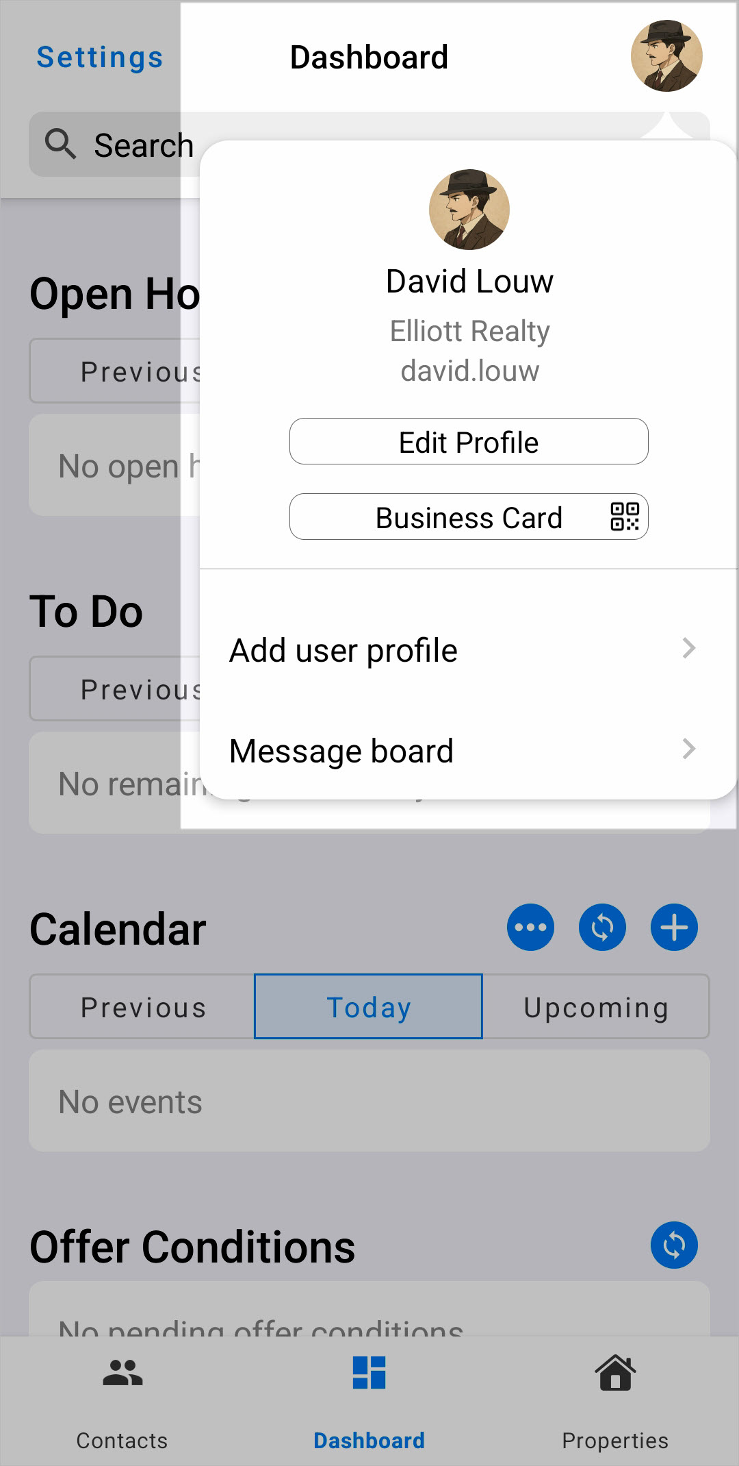 Add a user profile in the MRI Vault Android app – VaultRE