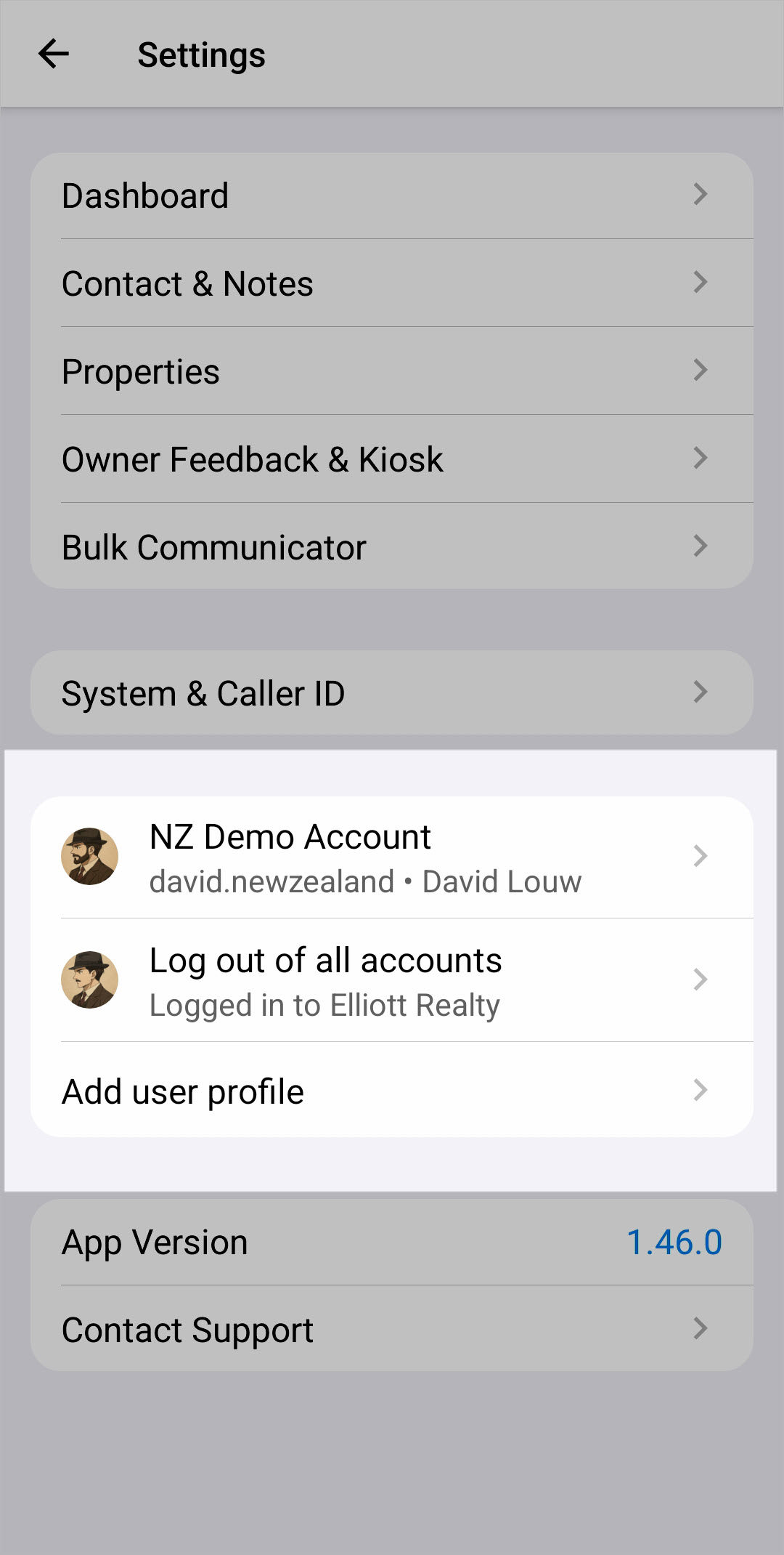 Remove a user profile in the MRI Vault Android app – VaultRE