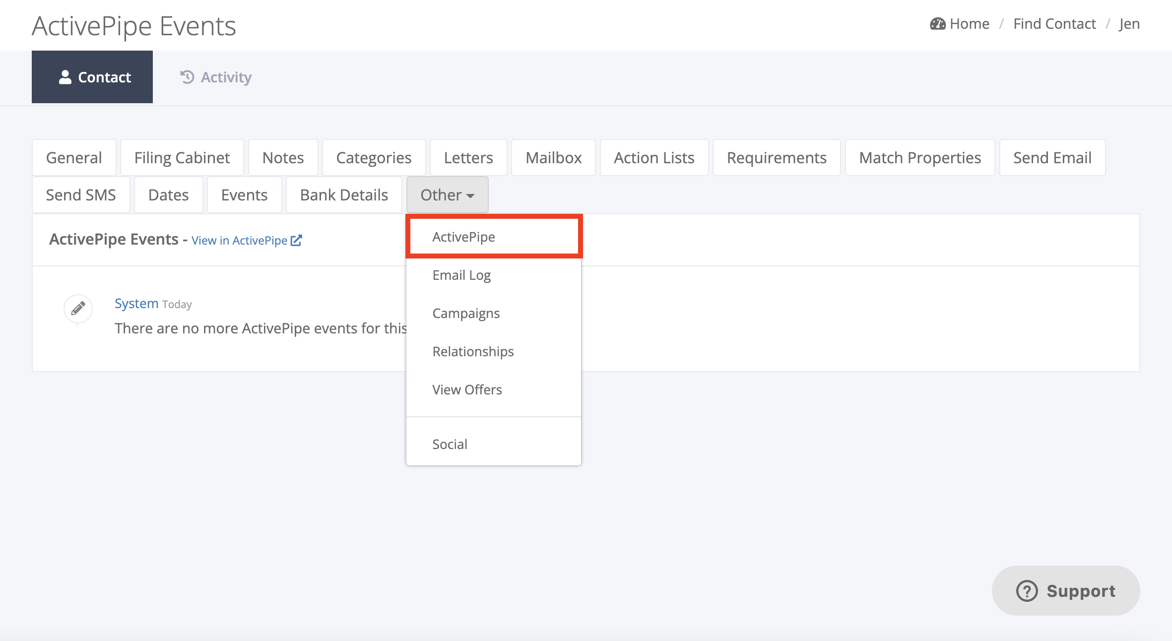 ActivePipe Integration VaultRE